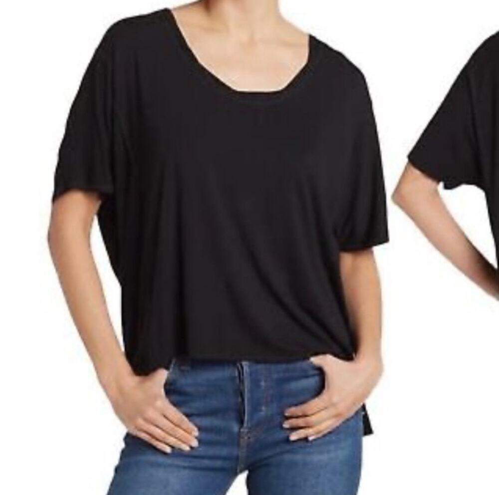 H By Bordeaux Knit Slouchy Top Oversized Minimalist Stretch Shirt NWT Medium